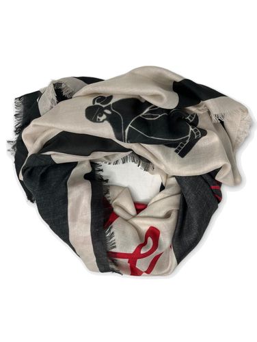 Graphic-printed Raw-cut Edge Scarf - Lanvin - Modalova