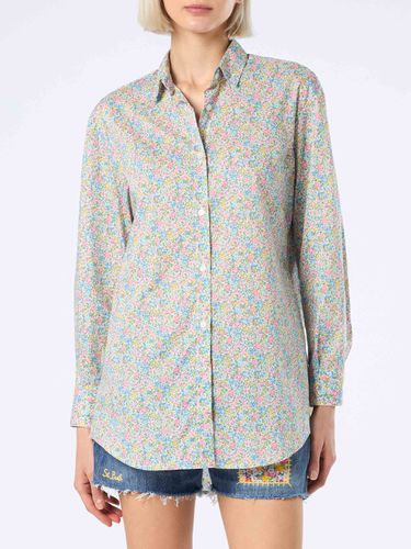 Woman Cotton Shirt Brigitte With Emma & Georgina Print Made With Liberty Fabric - MC2 Saint Barth - Modalova