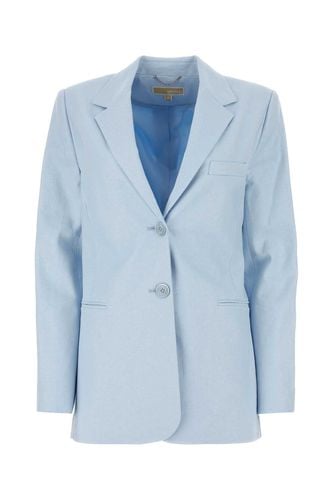 Pastel Light Blue Linen Blend Blazer - Michael Kors - Modalova