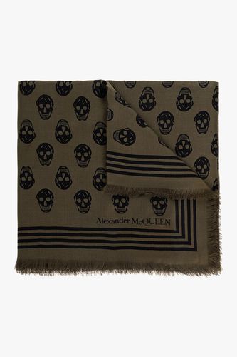 Skull Fringed Scarf - Alexander McQueen - Modalova