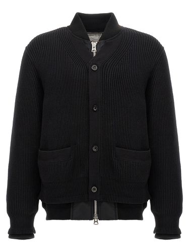 Sacai Nylon Insert Cardigan - Sacai - Modalova