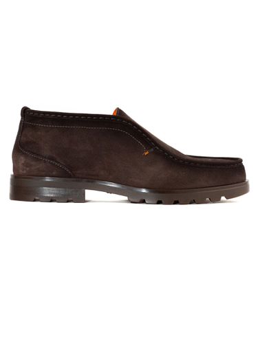 Santoni Brown Suede Desert Boot - Santoni - Modalova