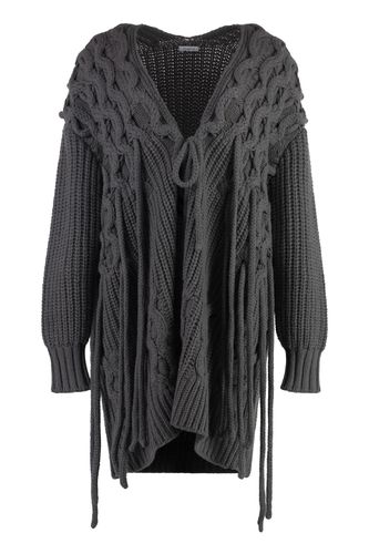 Malo Cable Knit Cardigan - Malo - Modalova