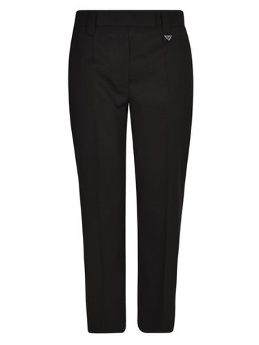 Prada Side Logo Concealed Trousers - Prada - Modalova