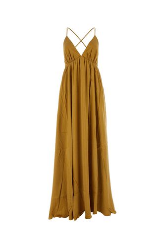 Zimmermann Ochre Silk Long Dress - Zimmermann - Modalova