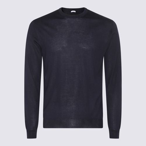 Malo Blue Wool Knitwear - Malo - Modalova