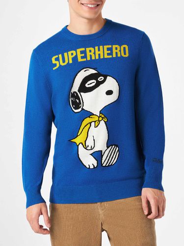 Man Lightweight Sweater With Snoopy Jacquard Print Snoopy Peanuts Special Edition - MC2 Saint Barth - Modalova