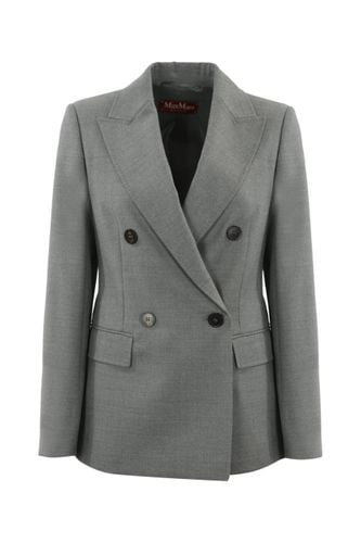 Double-breasted Cottage Wool Jacket - Max Mara Studio - Modalova