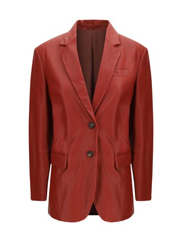 Leather Blazer Jacket - Brunello Cucinelli - Modalova