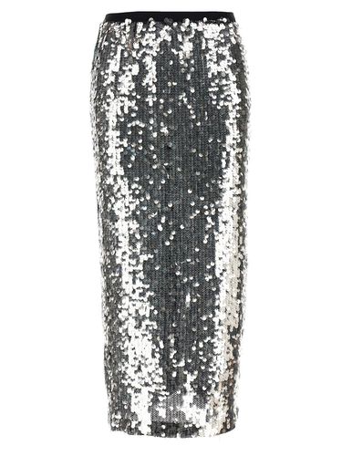 Pinko Sequinned Mesh Pencil Skirt - Pinko - Modalova