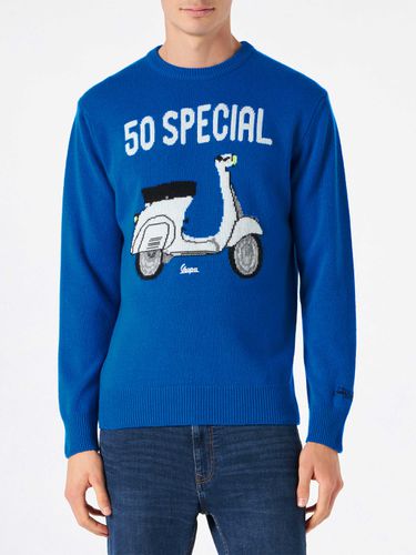 Man Sweater With Vespa Print Vespa Special Edition - MC2 Saint Barth - Modalova