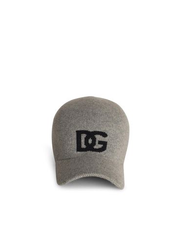 Dolce & Gabbana Grey Cashmere Cap - Dolce & Gabbana - Modalova