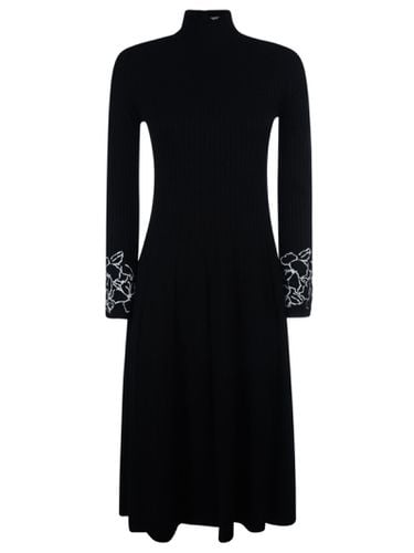 Ribbed Long-sleeved Dress - Ermanno Firenze - Modalova