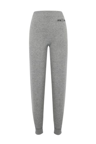 Wool Blend Trousers With Logo - TwinSet - Modalova