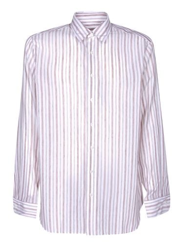 Ted Striped Brown/ Shirt - Lardini - Modalova