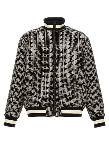 Monogram Reversible Bomber Jacket - Balmain - Modalova