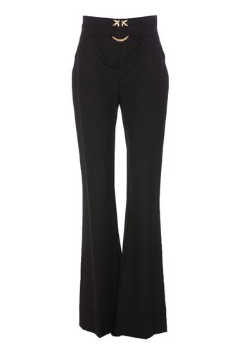 Pinko Trousers With Logoed Buckle - Pinko - Modalova