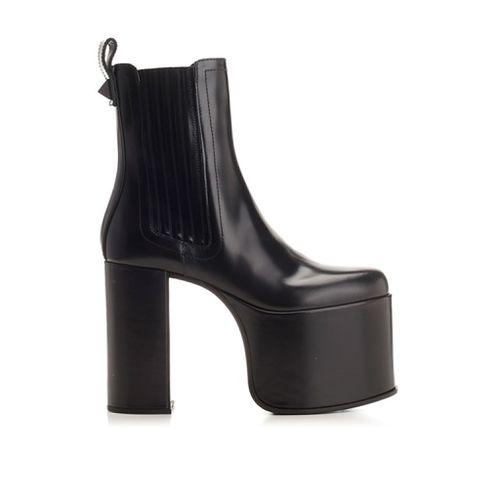 Garavani Ankle Leather Boots - Valentino Garavani - Modalova