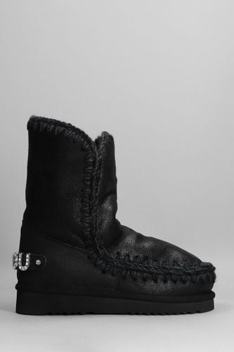 Eskimo 24 Low Heels Ankle Boots In Leather - Mou - Modalova