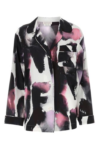 Printed Silk Shirt - Alexander McQueen - Modalova