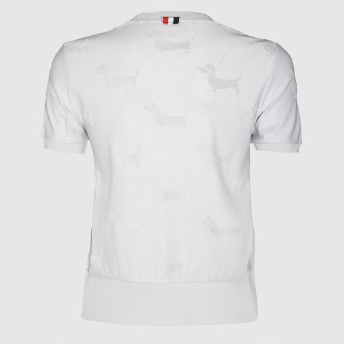 Thom Browne Grey Wool T-shirt - Thom Browne - Modalova