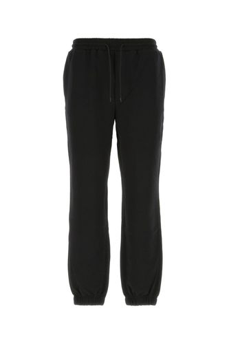 MSGM Black Cotton Joggers - MSGM - Modalova