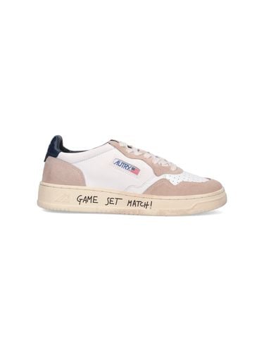 Medalist Leather And Suede Low-top Sneakers - Autry - Modalova