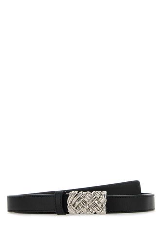 Bottega Veneta Black Leather Belt - Bottega Veneta - Modalova