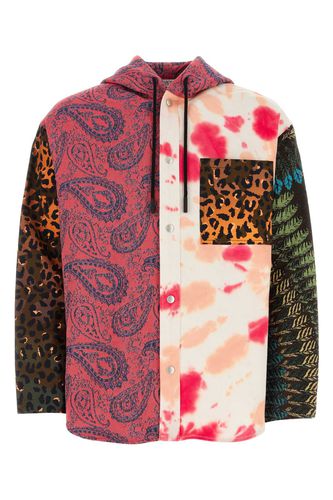 Printed Jersey Oversize Shirt - Marcelo Burlon - Modalova