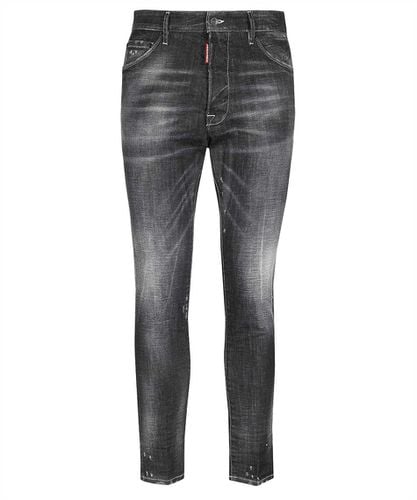 Relax Long Crunch Stretch Cotton Jeans - Dsquared2 - Modalova