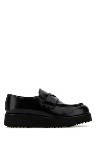 Prada Black Leather Loafers - Prada - Modalova