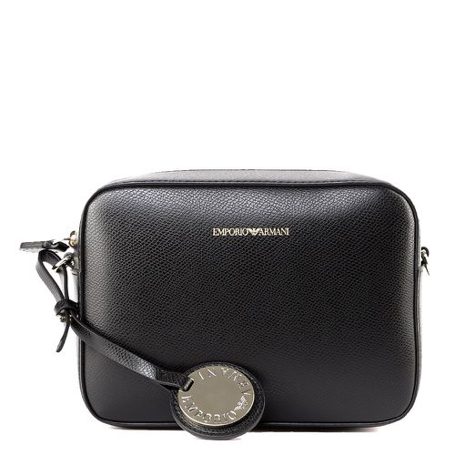 Black Pvc Bag With Pendant - Emporio Armani - Modalova