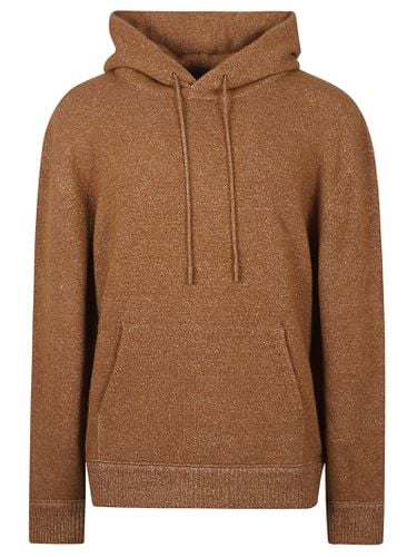 Drawstring Hood Ribbed Knit Hoodie - Zegna - Modalova