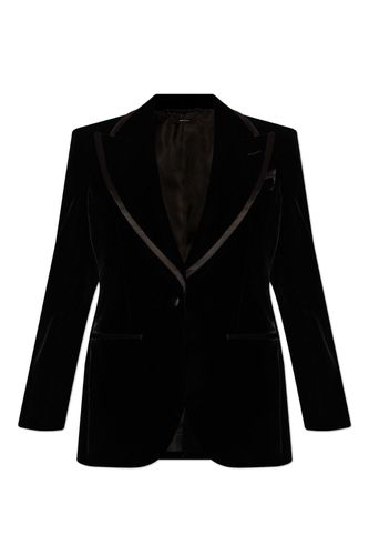 Single-breasted Velvet Blazer - Tom Ford - Modalova