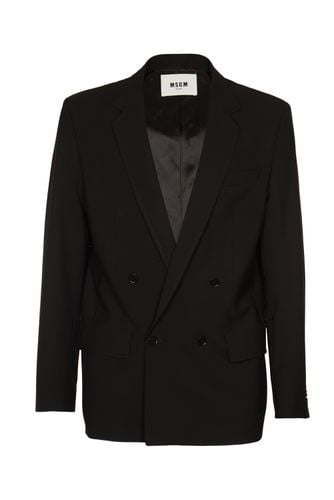 Double Breasted Tailored Blazer - MSGM - Modalova