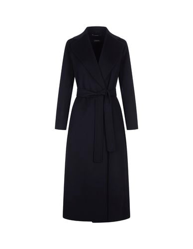 S Max Mara Blue Poldo Long Coat - 'S Max Mara - Modalova