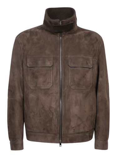 Zegna Brown Suede Jacket - Zegna - Modalova