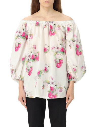 Floral Patterned Off-shoulder Top - Max Mara Studio - Modalova