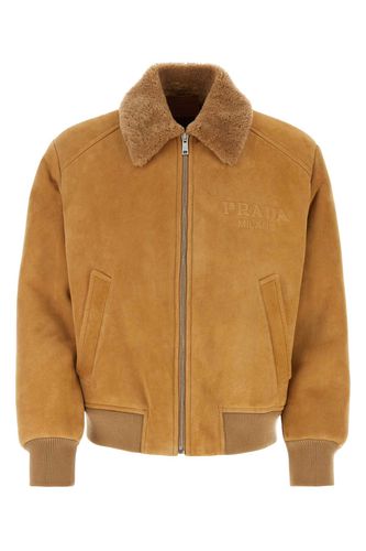 Prada Camel Shearling Jacket - Prada - Modalova