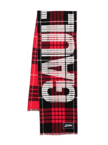 Tartan Wool Scarf With gaultier Logo - Jean Paul Gaultier - Modalova