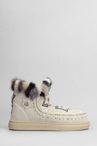 Eskimo Sneaker Star Low Heels Ankle Boots In Suede - Mou - Modalova