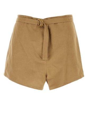 Prada Biscuit Cotton Blend Shorts - Prada - Modalova