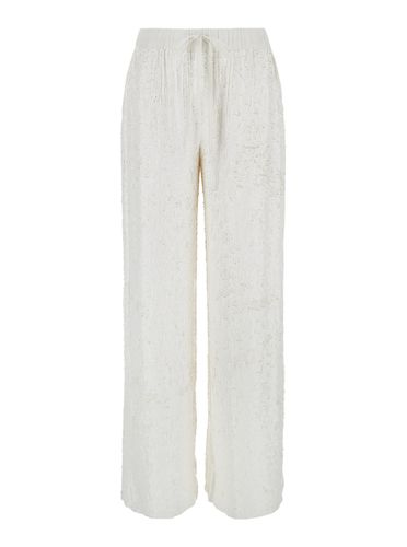 Straight Pants With Sequins In Viscose Woman - Parosh - Modalova