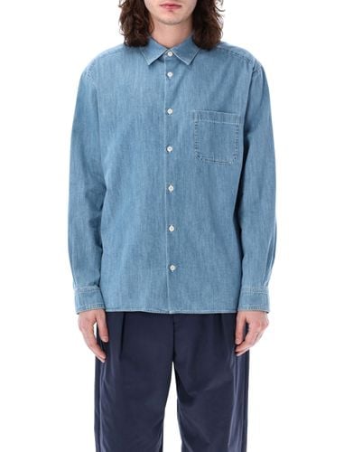 A. P.C. Chest Patch Denim Shirt - A.P.C. - Modalova