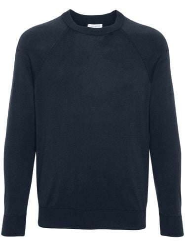 Malo Navy Blue Cotton Jumper - Malo - Modalova