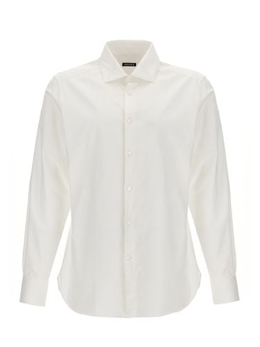 Zegna Stretch Poplin Shirt - Zegna - Modalova