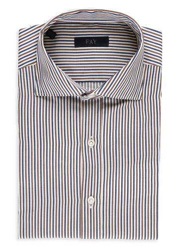 Fay Cotton Striped Shirt - Fay - Modalova