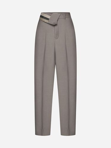 Fendi Mohair And Wool Trousers - Fendi - Modalova