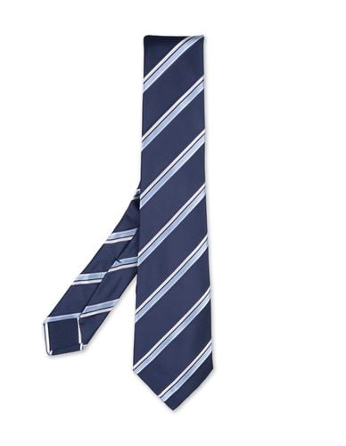 Kiton Blue Tie With Striped Pattern - Kiton - Modalova