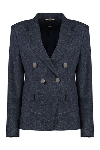 Double-breasted Wool Blazer - Hugo Boss - Modalova